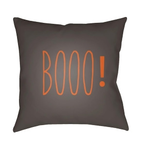 Boo by Surya Poly Fill Pillow Dark Gray 18 Boo104-1818 - All