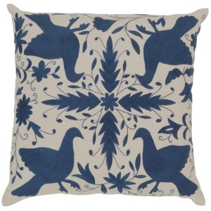 Otomi by B. Lacefield for Surya Down Pillow Navy/Lt.Gray 18 Ld020-1818d - All