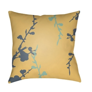 Chinoiserie Floral by Surya Pillow Denim/Mint/Saffron 22 x 22 Cf014-2222 - All