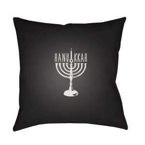 Hanukkah Menorah by Surya Poly Fill Pillow Black/White 20 x 20 Hdy056-2020 - All