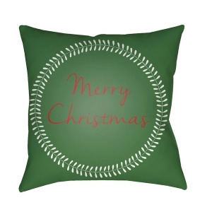 Merry Christmas Ii by Surya Pillow Green/White/Red 20 x 20 Hdy073-2020 - All