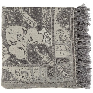 Indira by Surya Throw Blanket Gray Iri1003-5070 - All