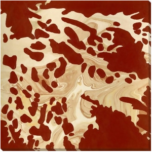 Marble Swirl Red Wall Art by Surya 48 x 48 Ls274a001-4848 - All