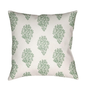 Moody Floral by Surya Pillow White/Grass Green/Sea Foam 20 x 20 Mf011-2020 - All