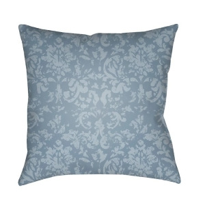 Moody Damask by Surya Poly Fill Pillow Pale Blue/Denim 22 x 22 Dk034-2222 - All