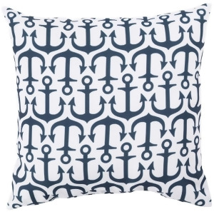 Rain by Surya Poly Fill Pillow Navy/Ivory 20 Rg115-2020 - All