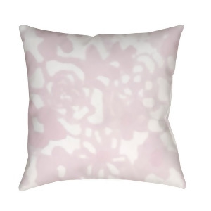 Flowers Ii by Surya Poly Fill Pillow Pink/Neutral 18 x 18 Wmom025-1818 - All
