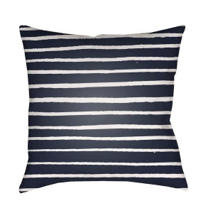 Stripes by Surya Poly Fill Pillow Blue/White 20 Wran008-2020 - All
