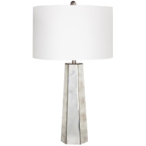 Perry Table Lamp by Surya Mirror/White Shade Prlp-001 - All