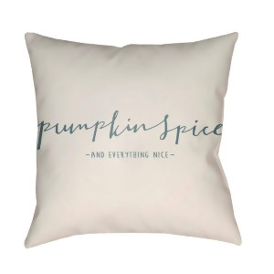 Pumpkin Spice by Surya Poly Fill Pillow White/Green 18 x 18 Pkn002-1818 - All