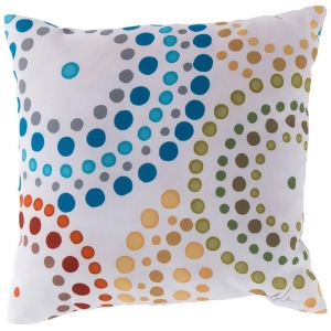 Rain by Surya Poly Fill Pillow Bright Blue/Lime/White 20 x 20 Rg035-2020 - All