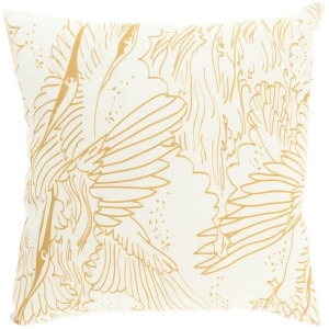 Mizu by Surya Poly Fill Pillow Tan/Cream 18 x 18 Mz013-1818 - All