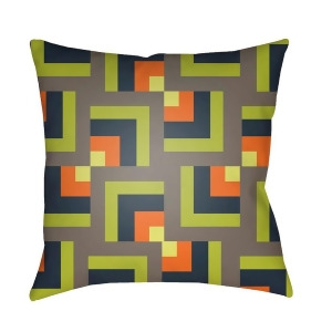 Modern by Surya Pillow Navy/Orange/Lime 18 x 18 Md083-1818 - All