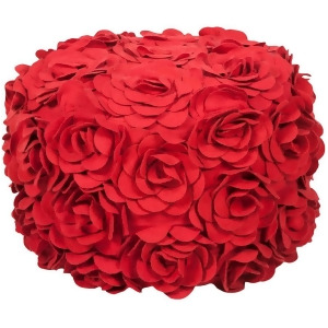 Sp Pouf by Surya Bright Red Pouf-27 - All
