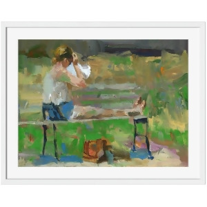 Reclining on Park Bench Wall Art by Surya 28 x 23 Dt103a001-2823 - All