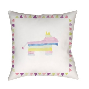 Pinata by Surya Poly Fill Pillow Neutral/Pink/Purple 18 x 18 Wmayo026-1818 - All