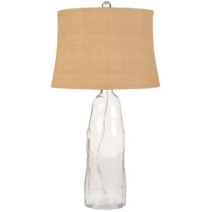 Table Lamp by Surya Clear Glass/Natural Shade Lmp-1011 - All