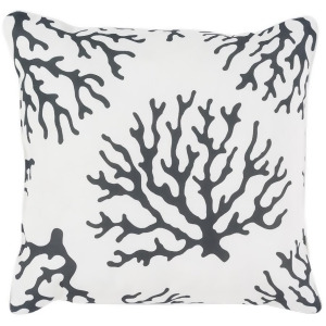 Coral by Surya Poly Fill Pillow Black/White 16 x 16 Co007-1616 - All