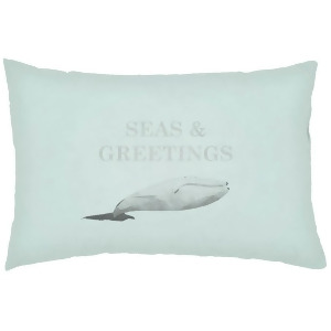 Seas Greetings by Surya Poly Fill Pillow Seafoam 24 x 14 Phdsg002-1424 - All