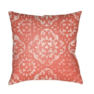 Yindi by Surya Poly Fill Pillow Bright Orange/Pale Pink/Bright Pink 18 x 18 Yn015-1818 - All