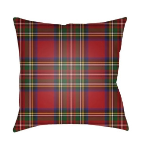 Tartan Ii by Surya Poly Fill Pillow Red/Yellow/Blue 18 x 18 Plaid028-1818 - All