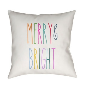 Merry by Surya Pillow White/Multicolor 20 x 20 Hdy062-2020 - All