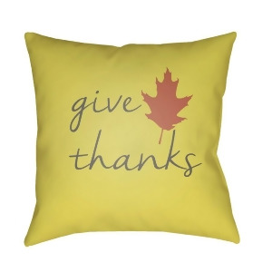 Giving Tree by Surya Pillow Yellow/Gray/Brown 18 x 18 Lea004-1818 - All