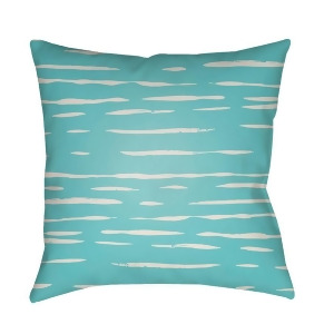 Painted Stripes by Surya Poly Fill Pillow Blue/White 18 x 18 Wran004-1818 - All