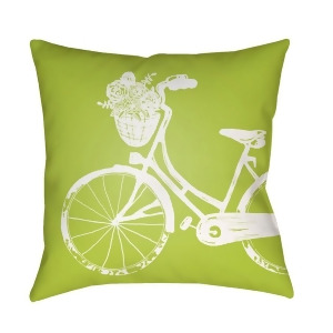 Bicycle by Surya Poly Fill Pillow Pink 20 x 20 Lil012-2020 - All