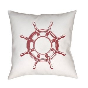 Nautical Ii by Surya Poly Fill Pillow Red/White 20 x 20 Sol047-2020 - All