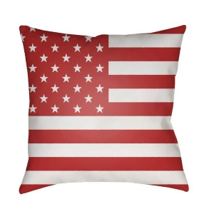 Americana by Surya Poly Fill Pillow Red/White 20 x 20 Sol002-2020 - All