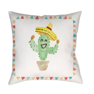 Cactus by Surya Pillow Neutral/Green/Yellow 18 x 18 Wmayo028-1818 - All