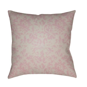 Moody Damask by Surya Poly Fill Pillow Rose/Light Gray 20 x 20 Dk029-2020 - All
