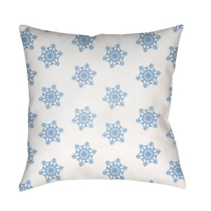 Snowflakes by Surya Poly Fill Pillow White/Blue 20 x 20 Hdy097-2020 - All