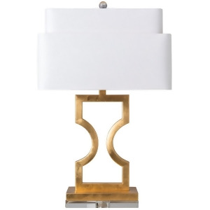 Wellesly Table Lamp by Surya Gilded/White Shade Wel-100 - All