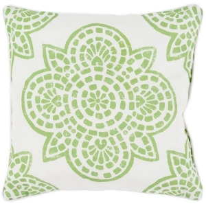 Hemma by Surya Poly Fill Pillow Grass Green/White 20 x 20 Hm006-2020 - All