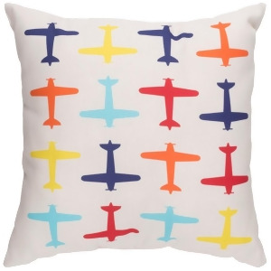 Planes by Surya Poly Fill Pillow 18 Square Lil093-1818 - All