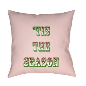 Tis The Season Ii by Surya Pillow Pink/Red/Green 18 x 18 Hdy106-1818 - All