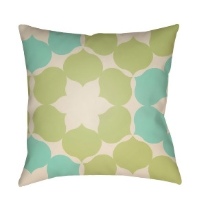 Modern by Surya Poly Fill Pillow Cream/Mint/Lime 22 x 22 Md049-2222 - All