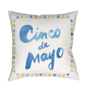 Cinco by Surya Poly Fill Pillow Neutral/Blue/Green 20 x 20 Wmayo029-2020 - All