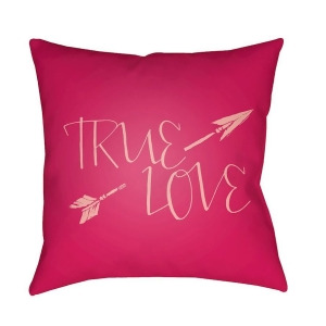 True Love by Surya Poly Fill Pillow Pink 20 x 20 Heart022-2020 - All