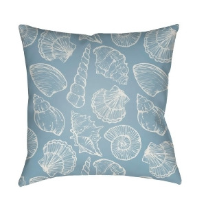 Shells Iii by Surya Poly Fill Pillow Blue/White 18 x 18 Sol034-1818 - All