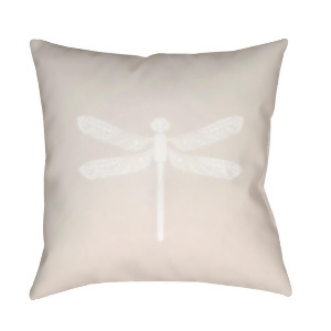 Dragonfly by Surya Poly Fill Pillow Beige/White 18 x 18 Lil027-1818 - All
