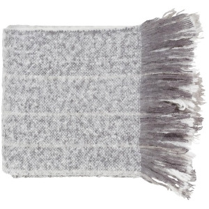 Arrah by Surya Throw Blanket White/Charcoal Aah1001-5060 - All