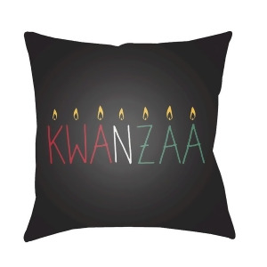 Kwanzaa Ii by Surya Poly Fill Pillow Black/Yellow/Red 18 x 18 Hdy047-1818 - All
