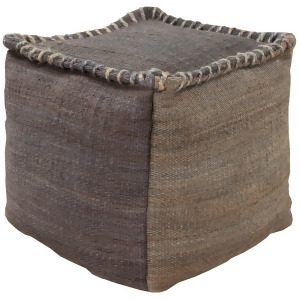 Sp Pouf by Surya Charcoal/Medium Gray Pouf-247 - All