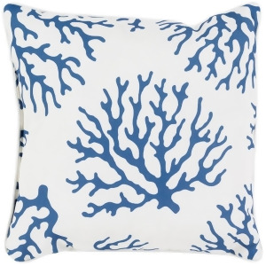 Coral by Surya Poly Fill Pillow Navy/White 16 x 16 Co001-1616 - All