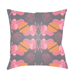 Doodle by Surya Pillow Pink/Gray/Peach 22 x 22 Do003-2222 - All