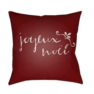 Joyeux by Surya Poly Fill Pillow Red/White 20 x 20 Joy014-2020 - All