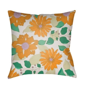 Moody Floral by Surya Pillow Emerald/Olive/Mustard 20 x 20 Mf031-2020 - All